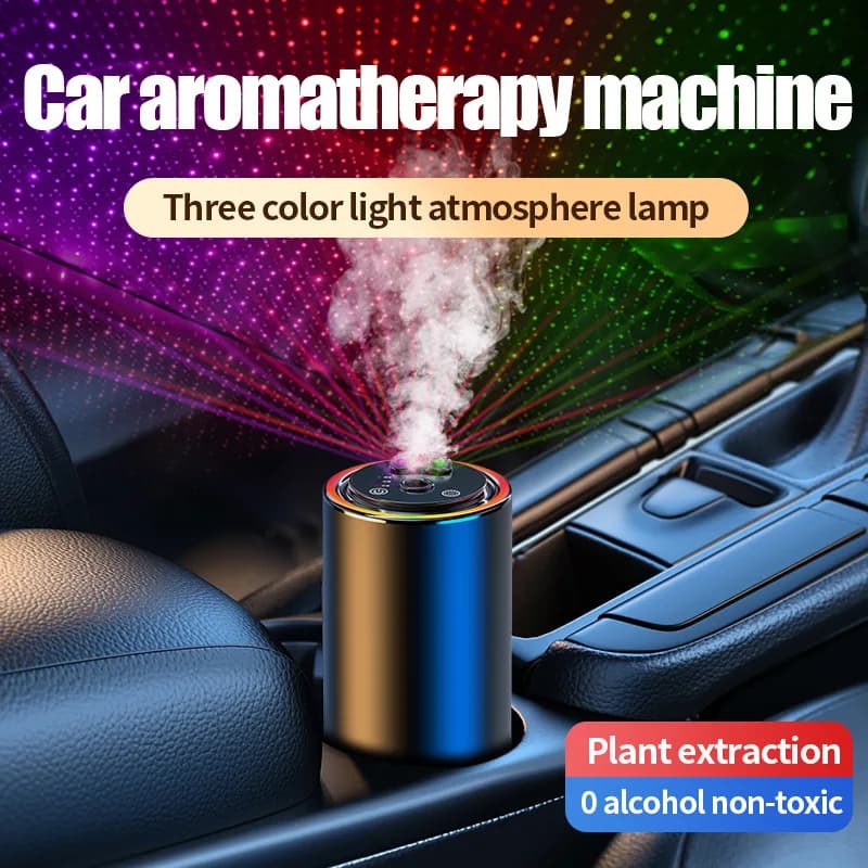 3 Colors Star Top Car Aromatherapy Machine Perfume Starter Automatic Spray Star Light Removing internal smell Deodorants for car