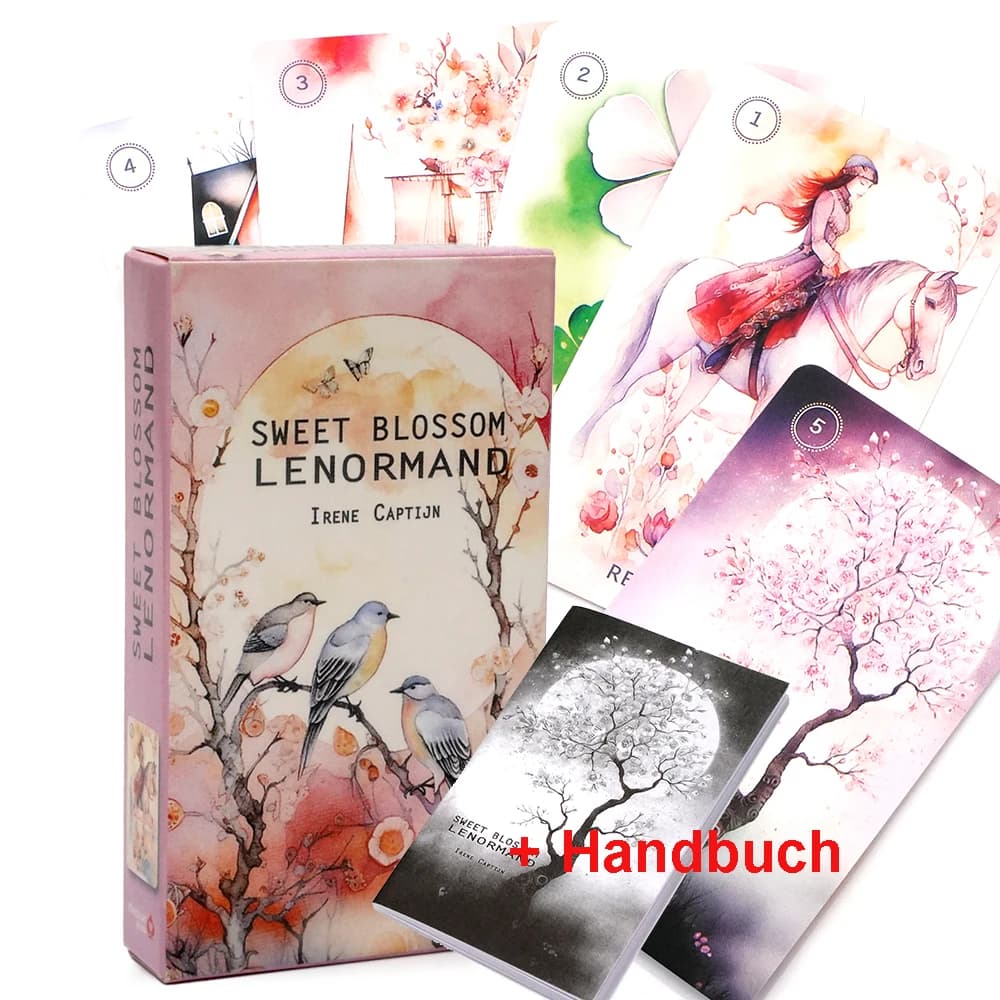Sweet Blossom Lenormand Lenormandkarten auf Deutsch 36 Karten plus 2 zusätzliche Karten Im Libretto werden ausführlich die Geschi