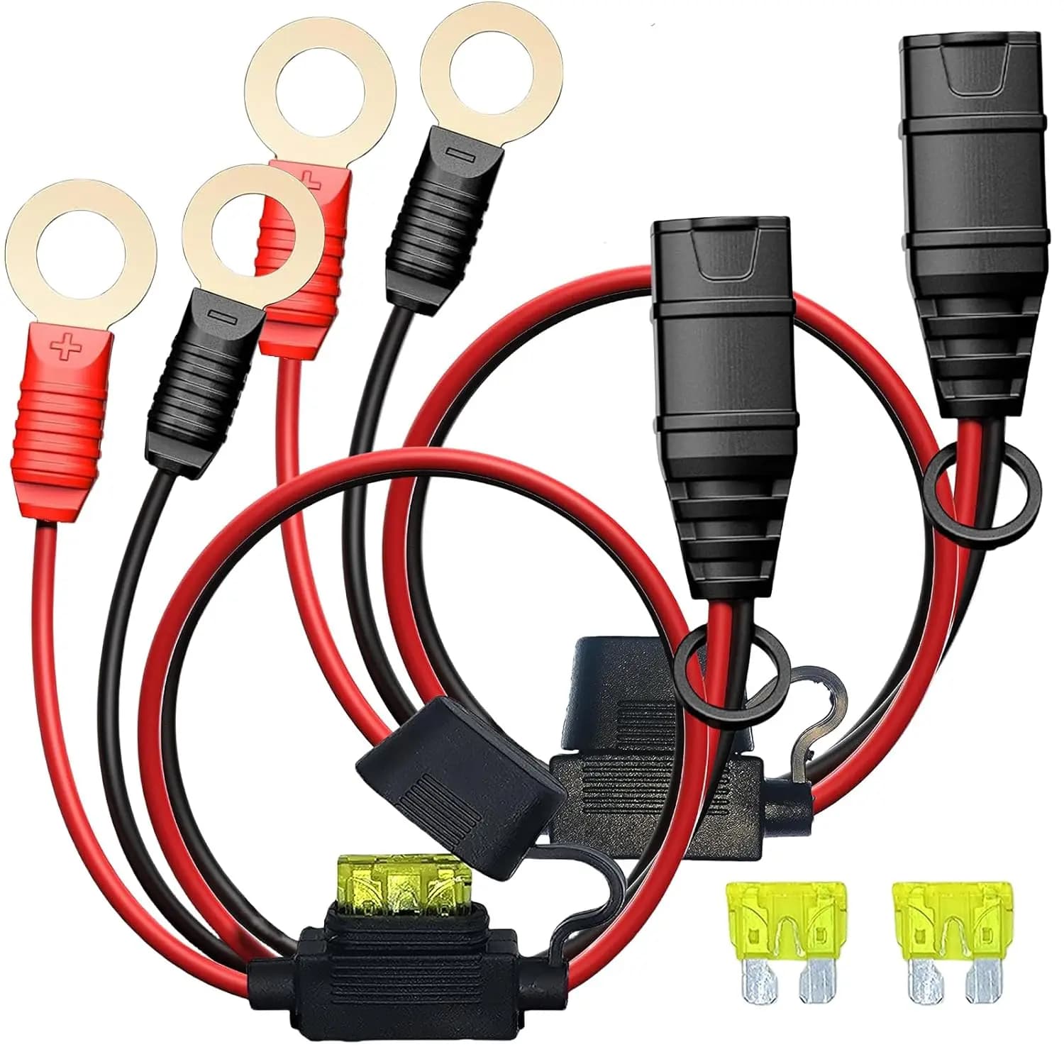 1/2 Pieces Charging Cable in Silicone M10 M6 for NOCO GC008, X-Connect Cable, Quick Connector for Car with Eyelet Terminal
