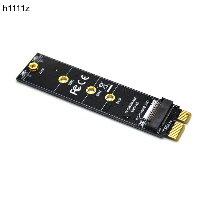 M.2 NVME SSD Adattatore NVMe pcie 3.0X1 Scheda di Espansione Piena Velocità M Connettore con Dissipatore di Calore Supporto Chiave 2230 2242 2260 2280 SSD