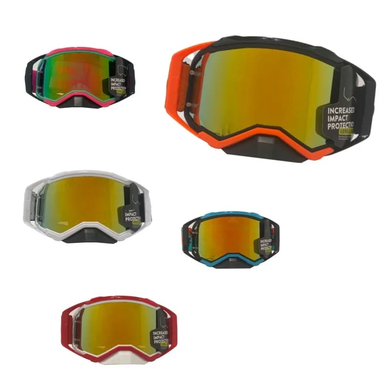 Motorcycle Half Helmet Matching Goggles Adjustable Strap UV400 Anti Wind Dust Pilot Protective Eyewear