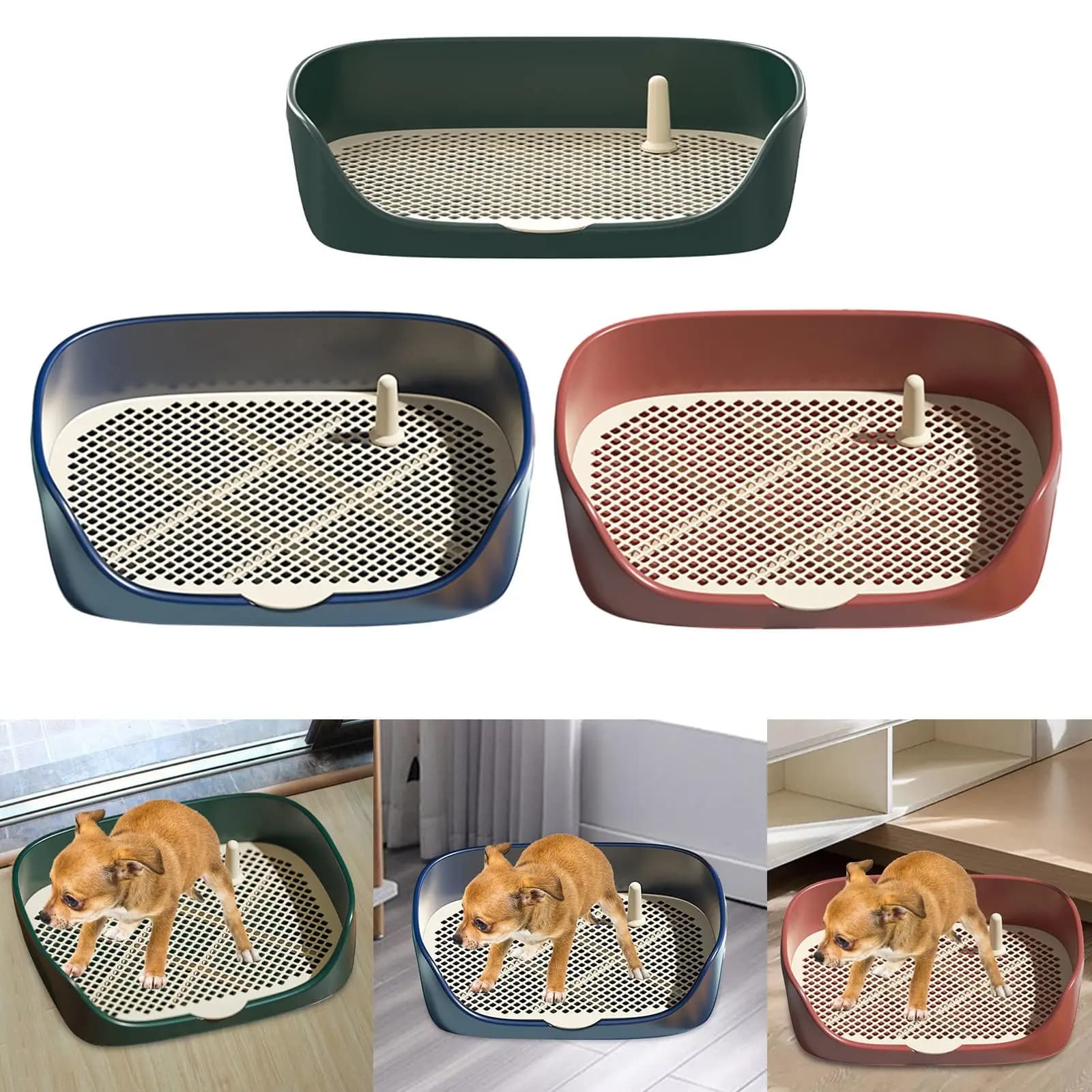 Pet Dog Toilet, Potty Trainer Corner Sink for Small And Medium Dogs, Portable Cat Litter Box, Puppy Potty