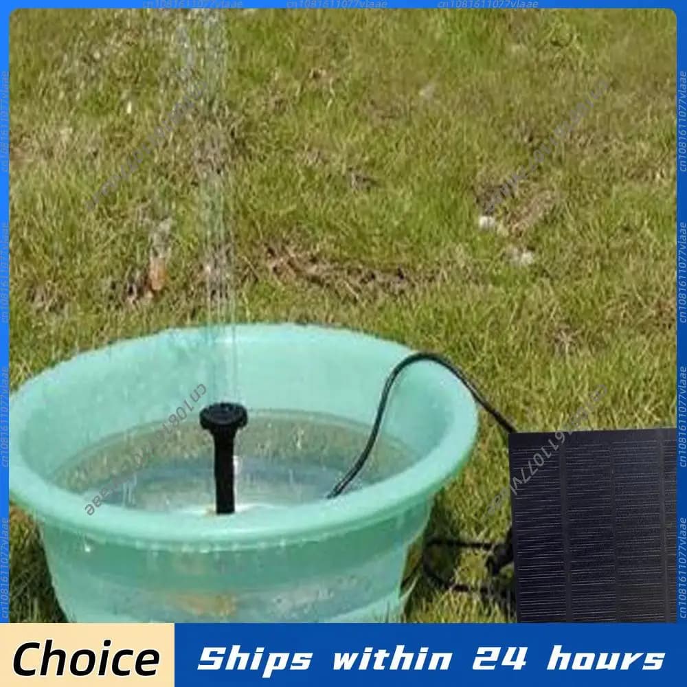 Solar Fountain Pond Pump Kit with Nozzles Solar Powered Fountain Water Pump Solar Pond Pump for Bird Bath Ponds Garden Fish Tank