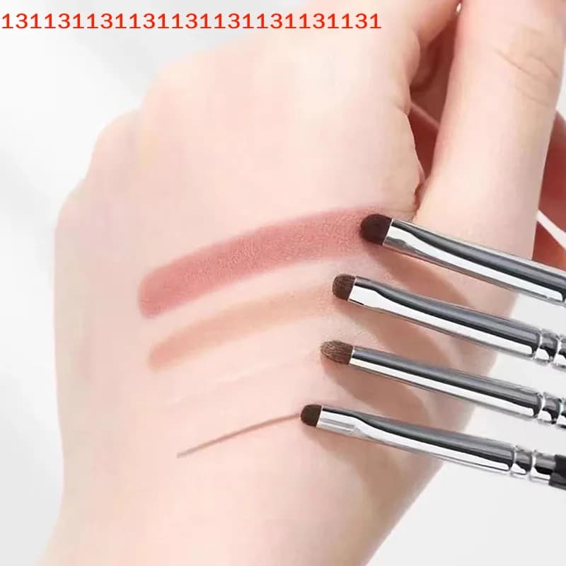Pennello Sfumatore Ombretto in Crine di Cavallo, Pennello Piccolo per Smudge Smoky Eyeliner, Pennello Dettaglio Piccolo per Ombretto, Pennello Sfumatore Eyeliner