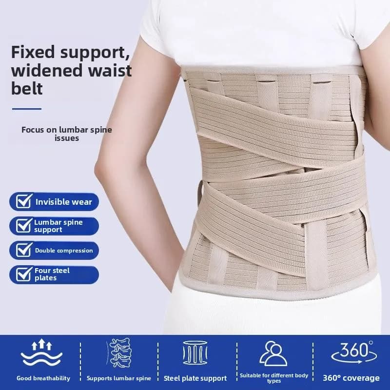 Support Belt Lombare Larga for Abdominal Race and Support, Senior Caregiver, Home Use and Office Seat Support
