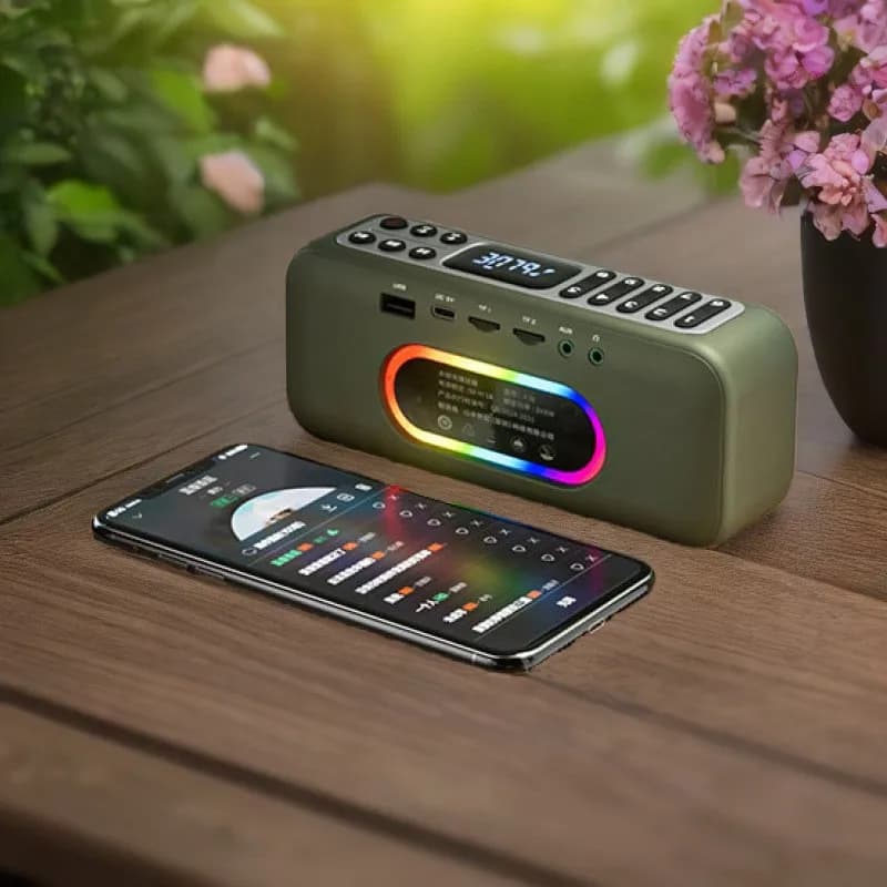 New Sansui F36 Retro Radio Wireless Bluetooth Speaker Insert card Mini Plug in Walkman Music Player Portable Stereo Subwoofer