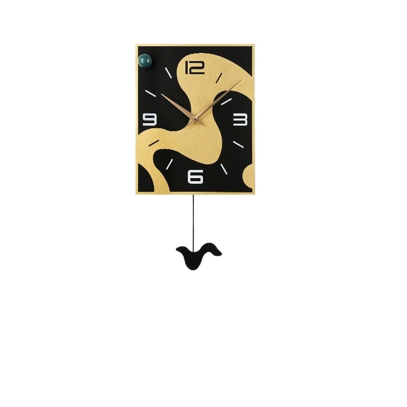 Square wall clock living room modern minimalist art wall clock creative home decoration clock