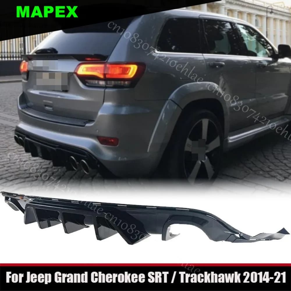 Diffusore paraurti posteriore nero lucido per Jeep Grand Cherokee SRT / Trackhawk 2014-21