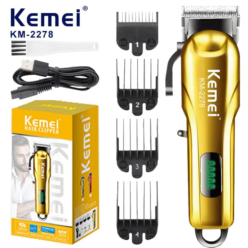 Kemei Wireless Adjustable Electric Haircut For Men Haircut Professional For Shaving Machine For Haircut Rechargeable KM-2278