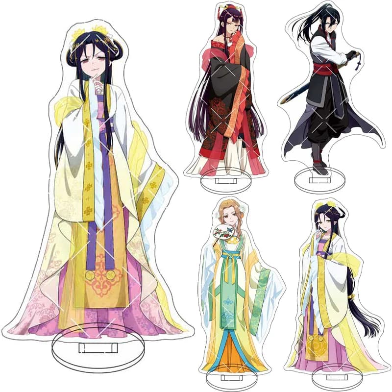 16CM Anime Though I Am an Inept Villainess Figure Huang Linglin Zhu Huiyue Yong Yaoming Acrylic Stand Cos Ornaments Gifts