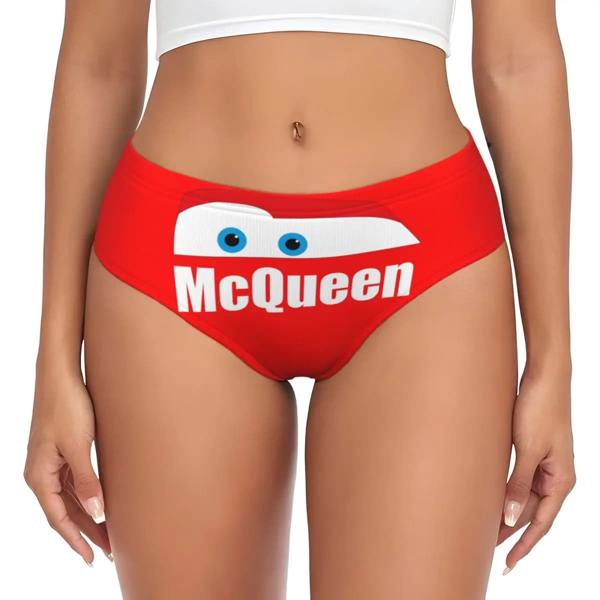 Women's Custom Mutches with Pattern Lightning McQueen, Women's Comfortable Slips