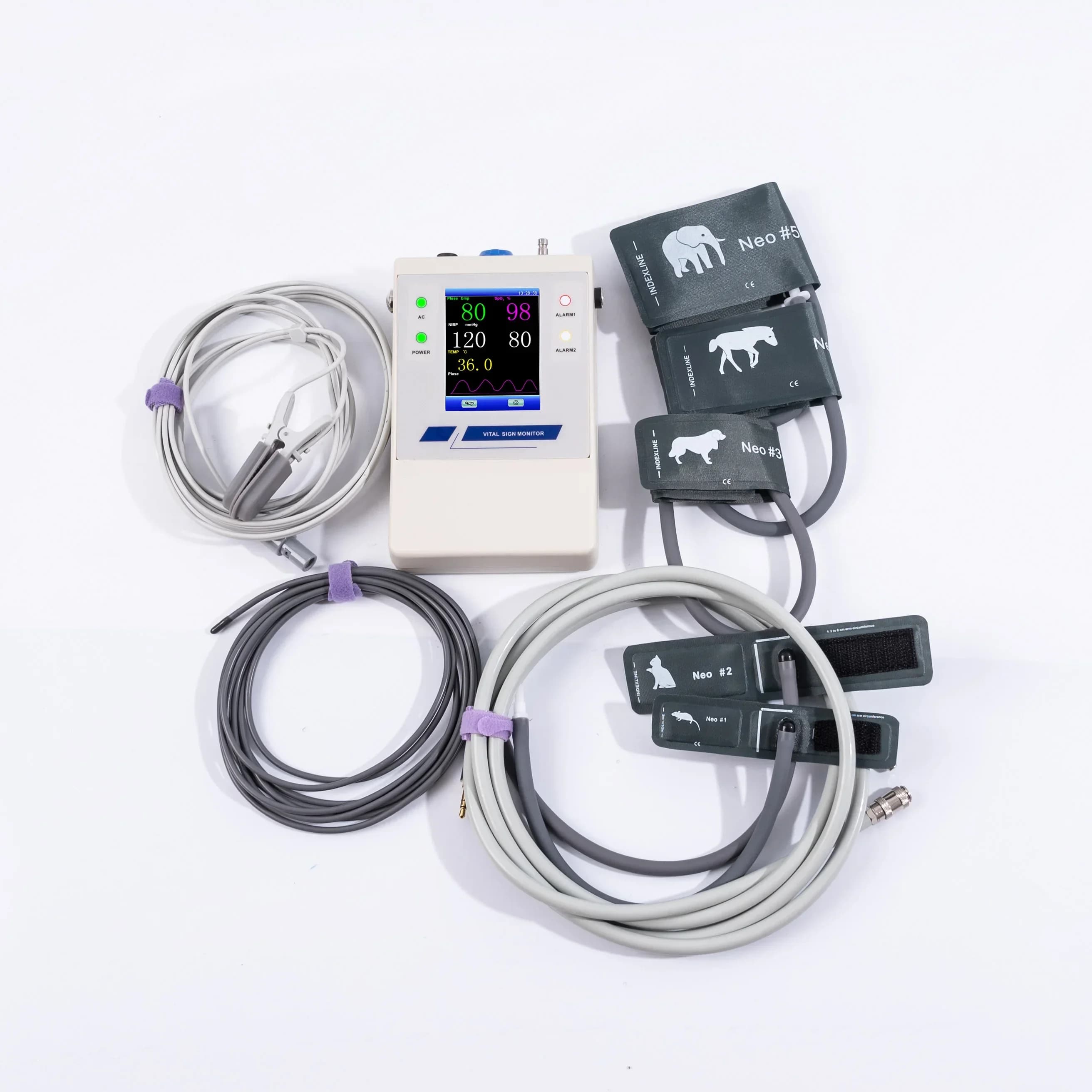 Mobile Medical 2.8 inch TFT touchscreen Veterinary Movble Pulse Oximeter Machine for Animal and Human