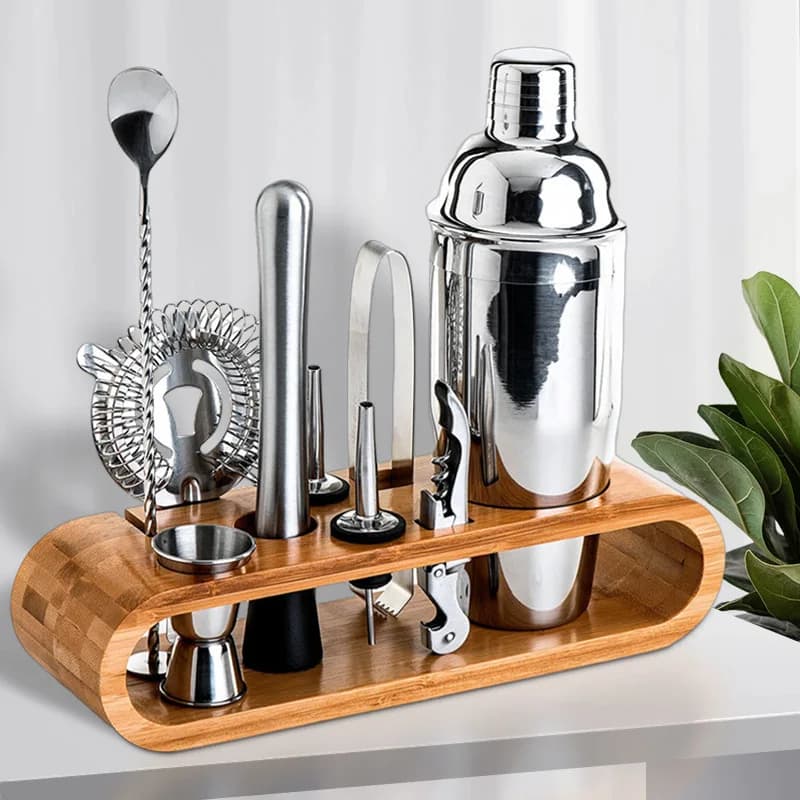 Shaker, shaker, shaker per cocktail, set, set da barista