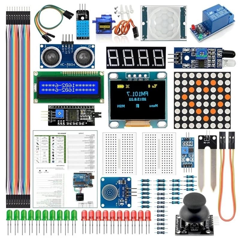 T23C 1602+0.96-Inch Display Electronic DIY Kit For Arduino UNO R3 Development Board Starter Kit MEGA2560