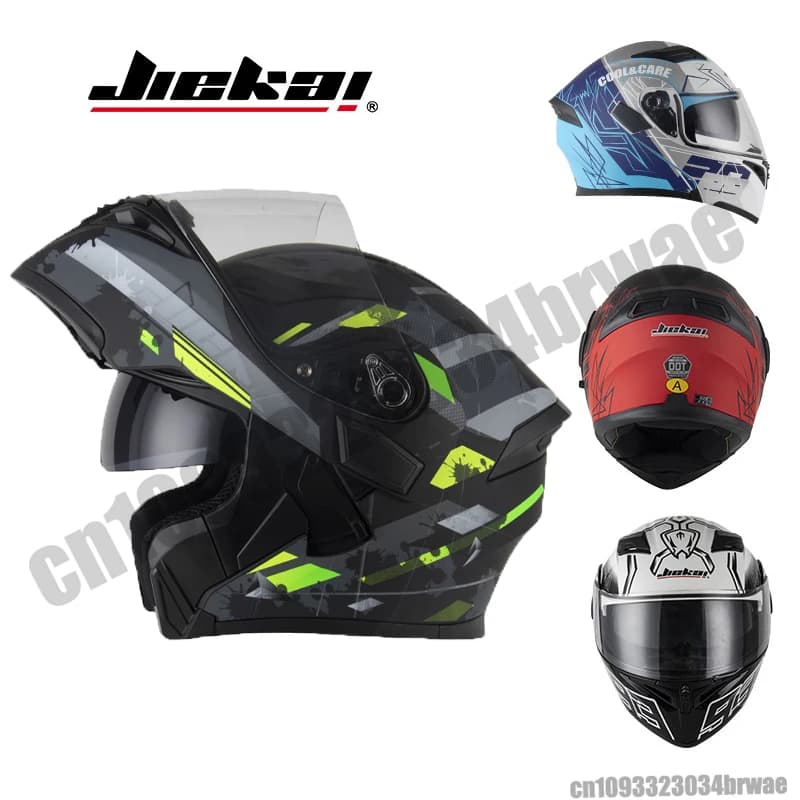 Casco moto modulare Flip Casco integrale da corsa Cascos Para Moto Doppia lente Capacete DOT Casco moto Flip