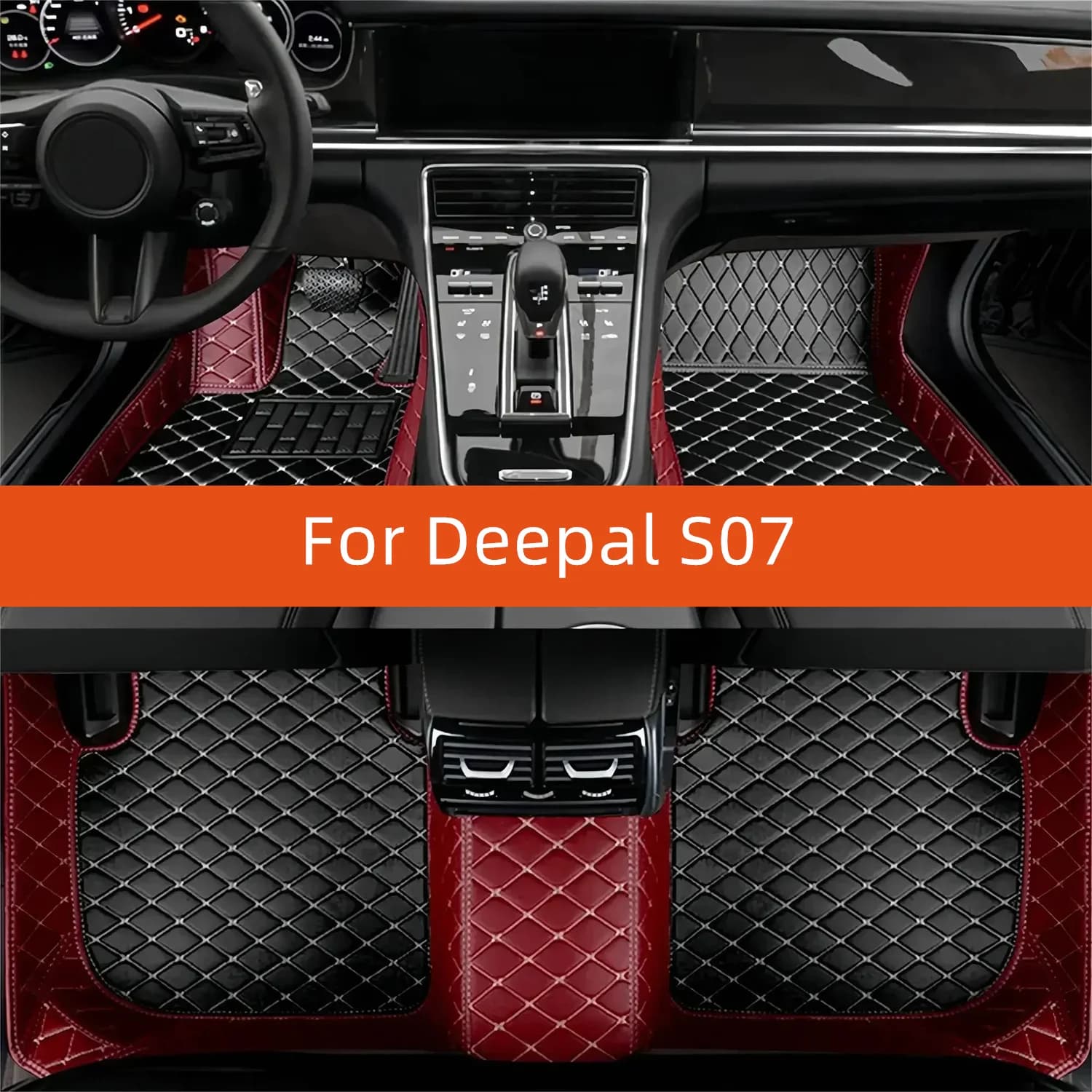Tappetino per auto in pelle personalizzato per Deepal S07 2023 2024 2025 2026 2027 Accessori interni per tappetino per auto