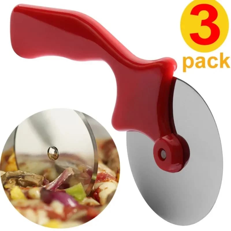 Pizza Wheel Cutter 304 Stainless Steel Knife For Rolling Pastry Dough Cutters Roller Biscuit Baking Tools DIY Manual noodle roll baking tool