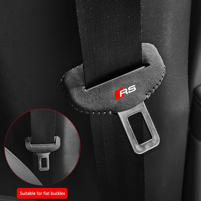 Auto Cintura di Sicurezza Clip di Sicurezza Cintura di Sicurezza Blocco Fibbia Spina di Copertura Per Audi RS3 Sline Q7 Q3 Q5 R8 TT S5 S6 RS A4 A5 A3 A6 A8 8i Mk1 Mk2