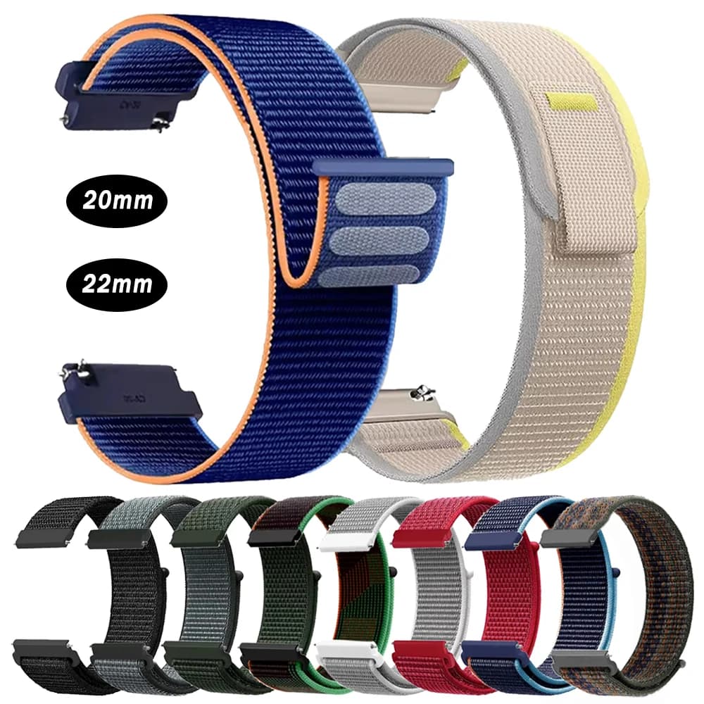 Cinturino da polso in nylon per Xiaomi Watch S4 Sport/S4/S3/S2/S1 Active/color 2 Loop Band per Amazfit Active 2 BIP 6 20mm 22mm Bracciale