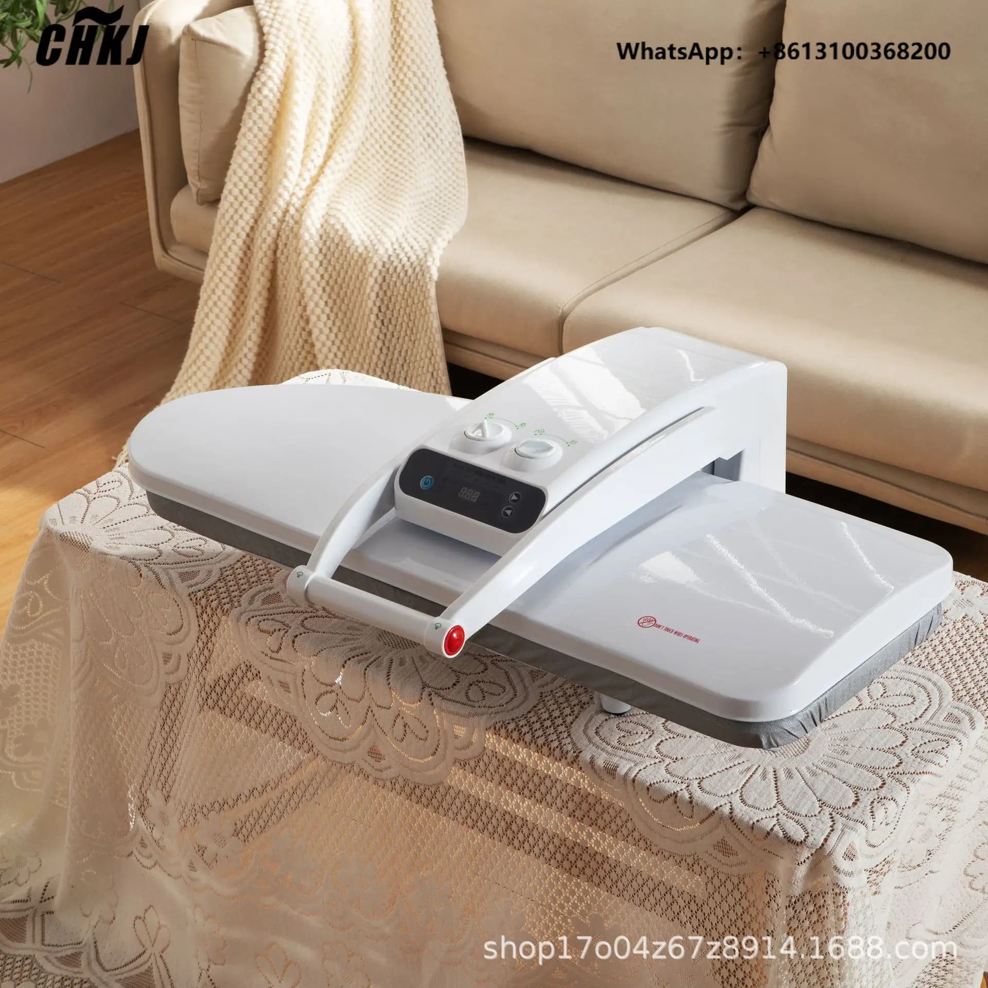 1800W Big Size Ironing Machine Digital Fabric Steam Press Iron Clothes Steamer for Home Use