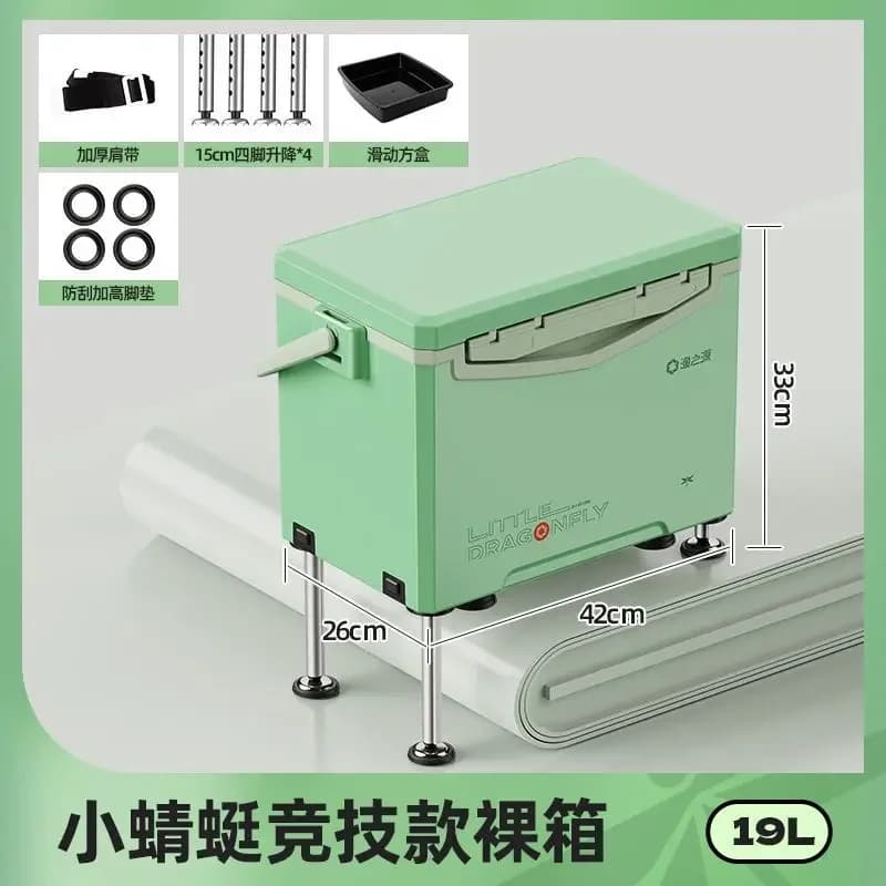 New Multifunctional Wheeled Fishing Tackle Box Ultra Light Portable Outdoor Wild Fishing Gear Storage Platform Box Entertainment