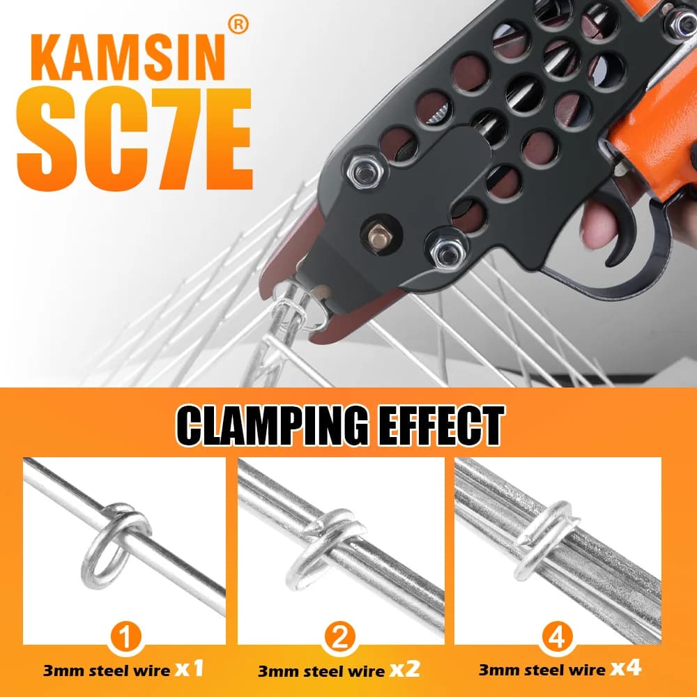 KAMSIN SC7E 15 Pistola Pneumatica per Chiodi a Naso di Maiale, Corona Lunga da 3/4 di Pollice, Corona da 7,0 mm C3/4 di Pollice