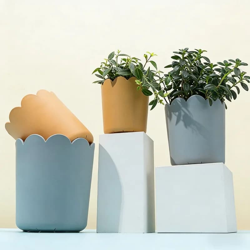 Vaso in resina spessa di stile nordico, creativo e semplice, vaso speciale per piante grasse, ideale per la coltivazione di piante verdi su balconi e tetti.