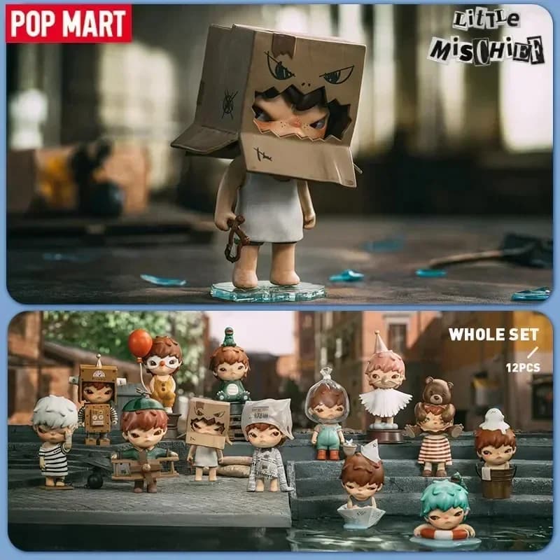POP MART Hirono Little Mischief Series Blind Box Toys Fashion Anime Action Figure Dolls Birthday Gift Surprise Mystery Box