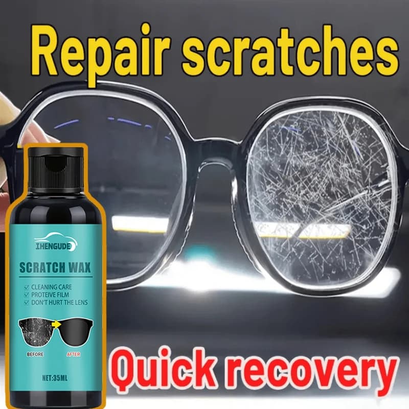 Scratch repair cream on the lenses and frames of the glasses - Scratch polishing and sanding, suitable for all glasses