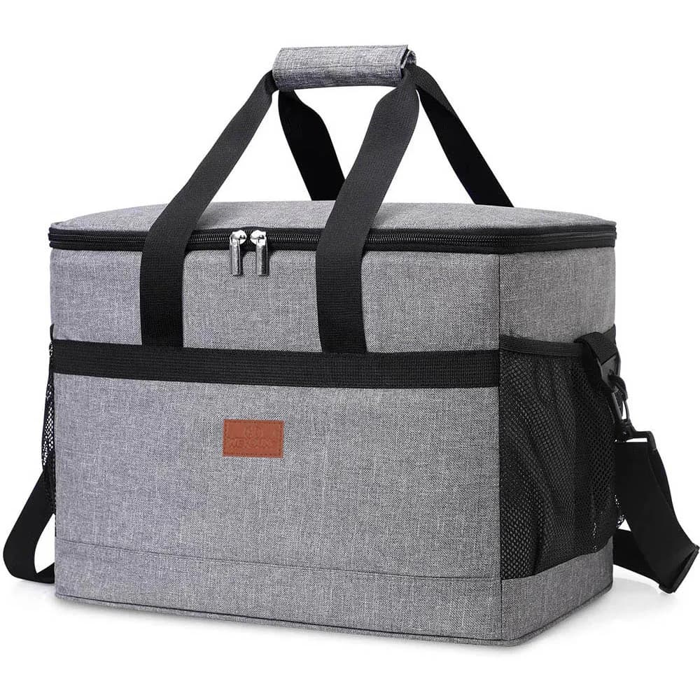 Borsa termica pieghevole da 35 litri di grande capacità Borsa termica per pranzo da picnic isolata Borsa refrigerante per viaggi all'aperto Campeggio BBQ Festa in famiglia