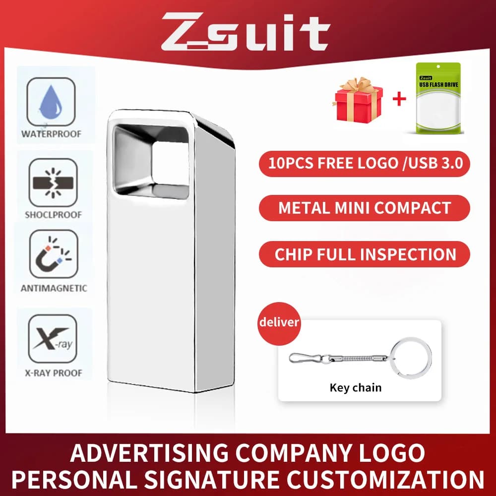 Zsuit 10 Pz/lotto 128G 3.0 Chiavetta USB 64GB Pendrive 32GB Capacità Reale Impermeabile Flash Disco 16GB U Disco di Memoria di Stoccaggio Memory Stick