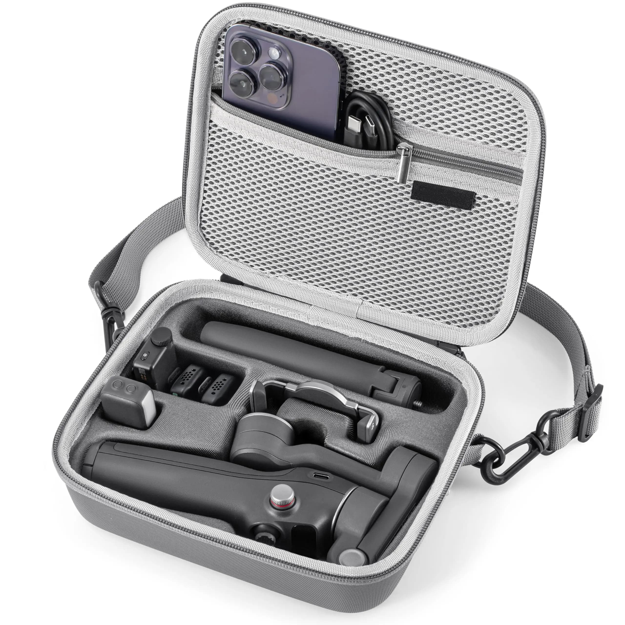 Custodia Osmo Mobile 7P, borsa a tracolla portatile in PU per custodia da viaggio con stabilizzatore cardanico Dji OM 7 Pro/7 per accessori DJI Osmo Mobile 7P