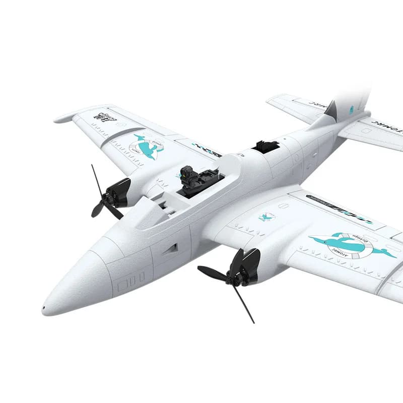 ATOMRC modello ad ala fissa FPV C1200 balena bianca doppio motore tempo aereo da viaggio volo telecomando modello giocattolo fai da te con buona sensazione