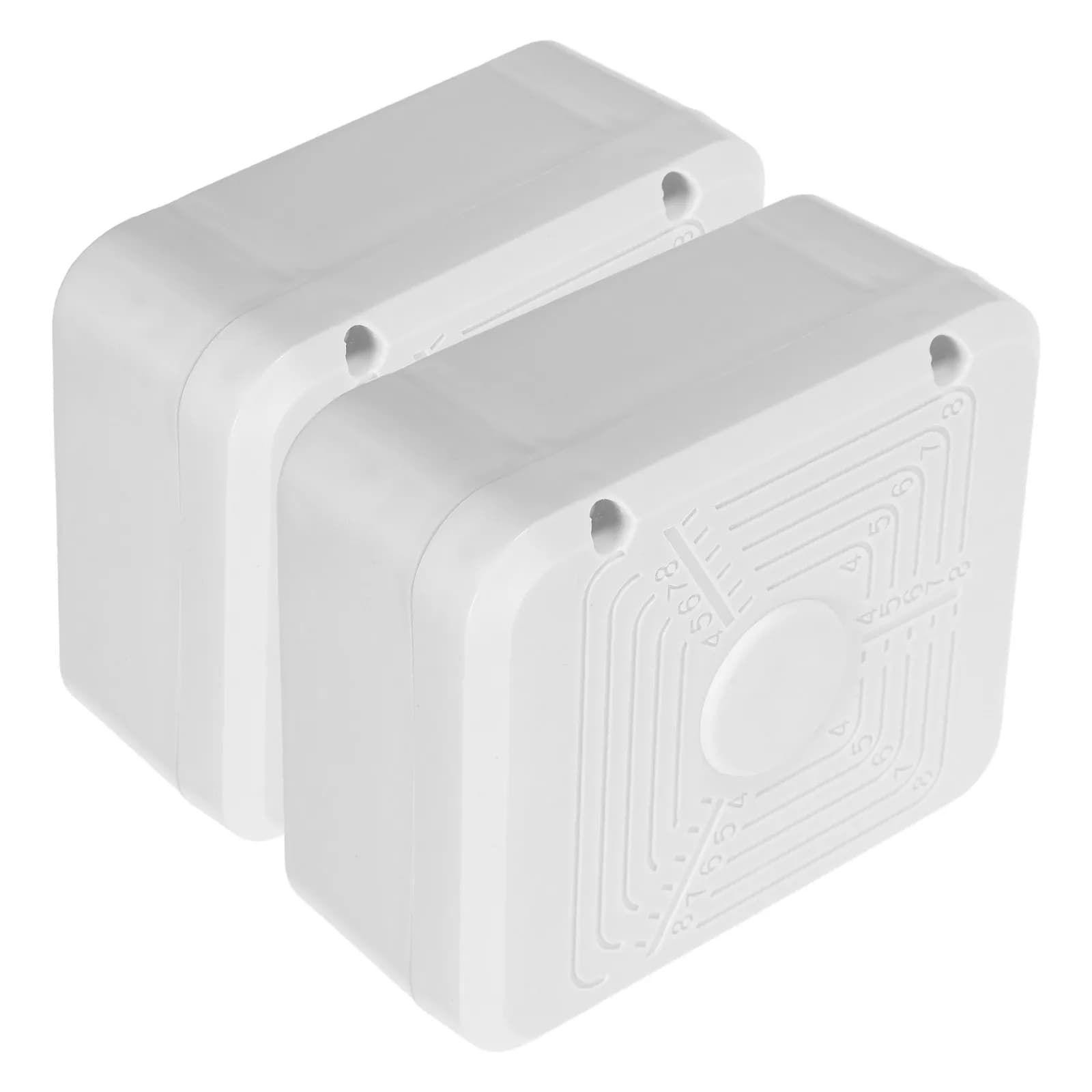 Safety Camera junction box, 2 pcs, white plastic, 4.5x3,8x2, for dome cameras, waterproof cable management case