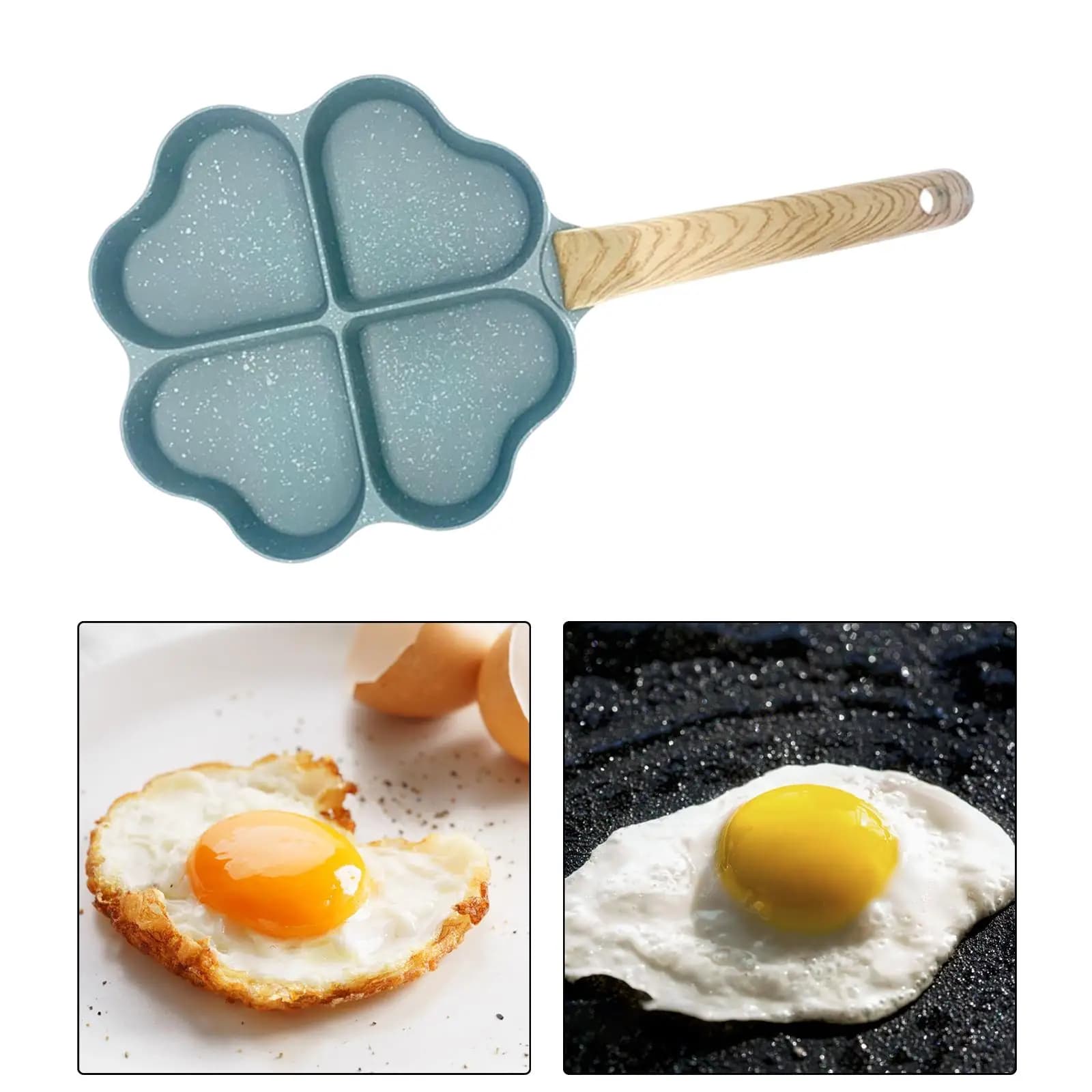 Nonstick Pan Egg Frying Pan Heat Resistant Handle Egg Steak Pot Kitchen Cooking