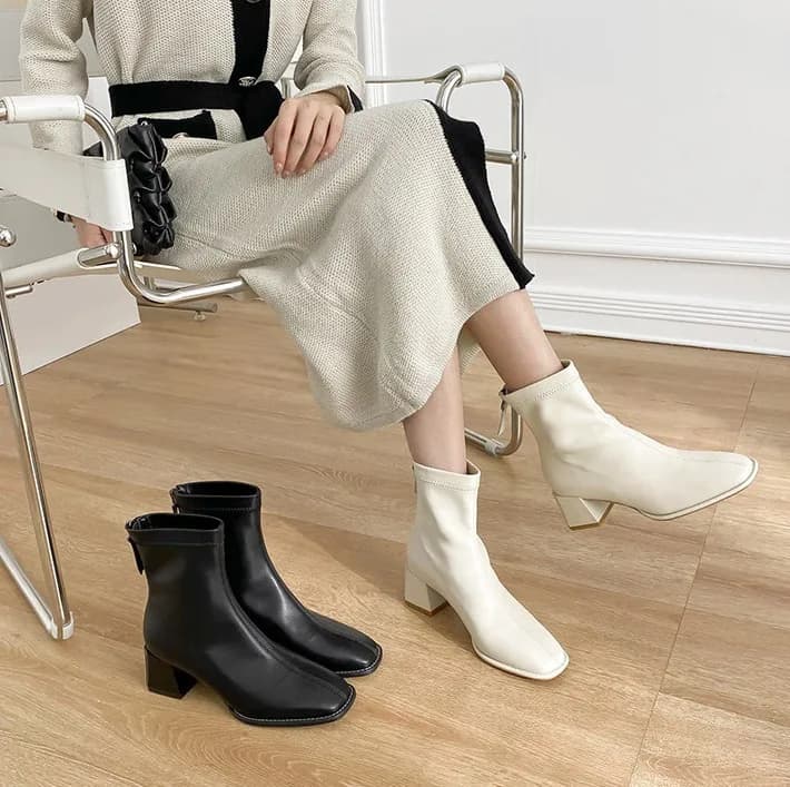 Stivali da donna Maillard, stivaletti francesi elasticizzati con pile, nuovi stivaletti alla caviglia 2026, stivali slim da donna