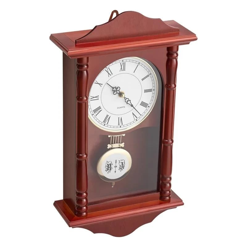 Orologio da Parete Vintage da 18 Pollici con Movimento a Pendolo al Quarzo
