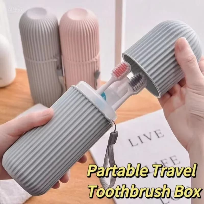 Organizzatore portatile da viaggio Spazzolino Porta dentifricio Scatola portaoggetti Scatola portaoggetti per uso domestico Portaoggetti da esterno Accessorio per il bagno