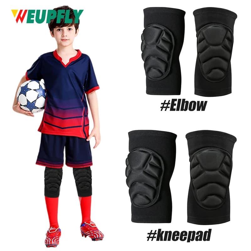 1 pair of thick sponge knee pad sleeves elbow protection Antique Sports protective knee pad Skate football volleyball