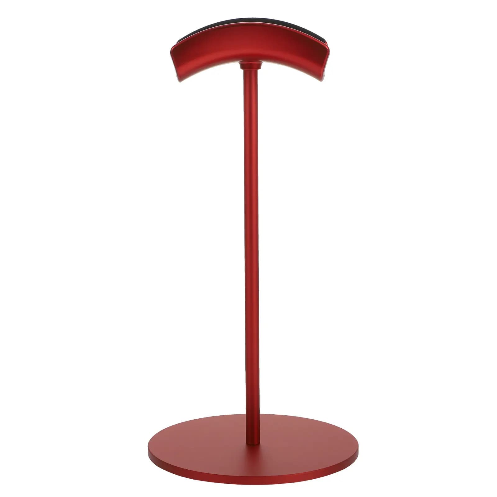 1Pcs Versatile Headset Stand for All Headphones Aluminum Alloy Base Wooden Pole Smooth Curved Support Headphone Desk Organizer