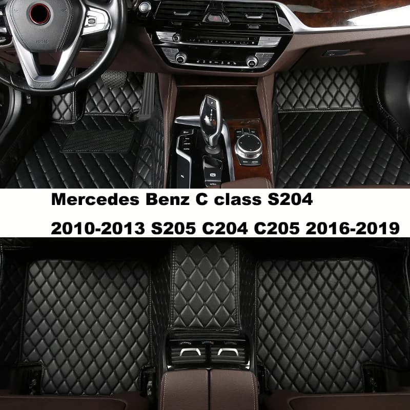 Tappetini per auto personalizzati a copertura totale per Mercedes Benz classe C S204 2010-2013 S205 C204 C205 2016-2019 Accessori auto Tappeto