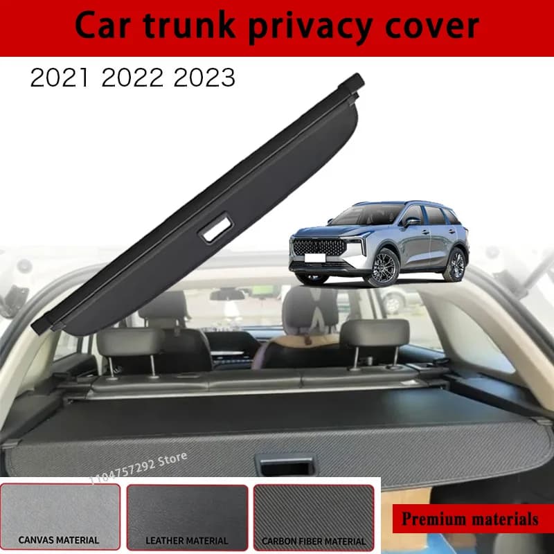 For FAW Bestune T55 2021 2022 2023 Car Cargo Cover Trunk Rear Rack Luggage Shield Privacy Auto Trunk Curtain Organizer Cover