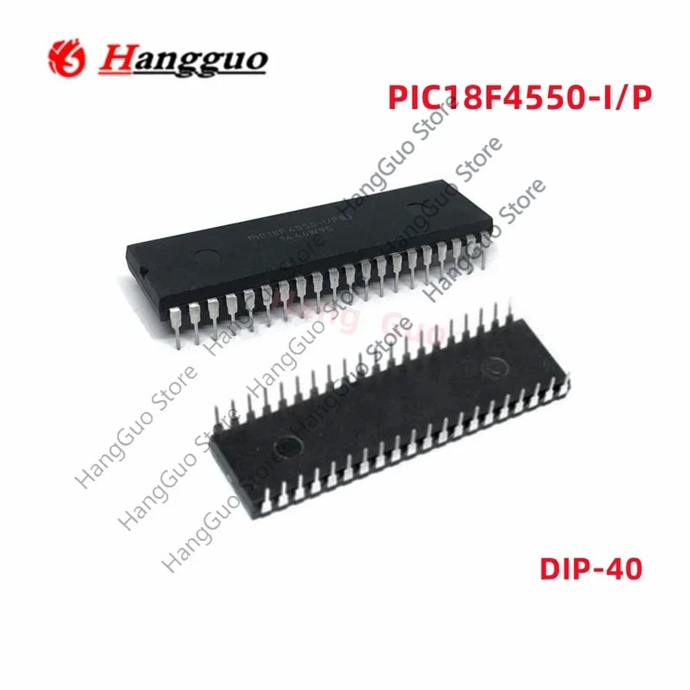 2pcs/Lot Brand new original PIC18F4550 PIC18F4550-I PIC18F4550-I/P DIP-40 MCU 18F Microcontroller IC 8-Bit 48MHz 32KB FLASH Chip