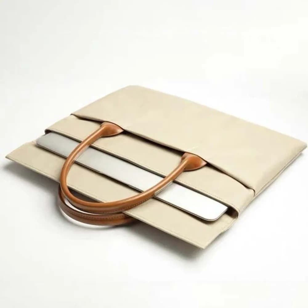 Borse per laptop portatili semplici con maniglia, custodia per laptop leggera in materiale morbido, custodia sottile multistrato per notebook, borsa da donna