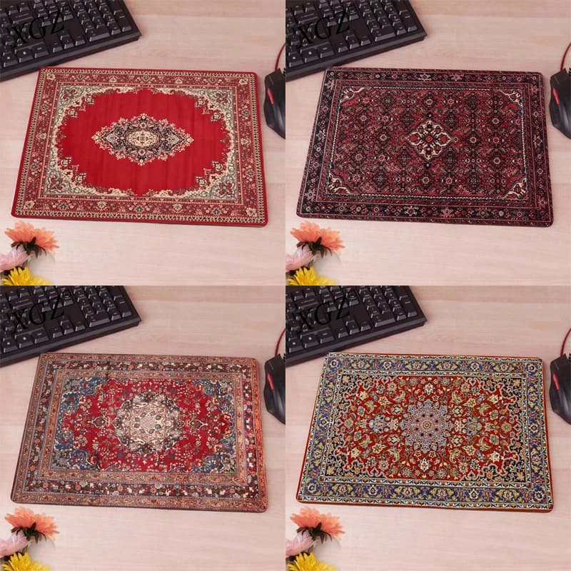 Tappetino per Mouse E-Sports estetico persiano Gamer tastiera per Computer tappetini da scrivania accessori per la decorazione dell'ufficio domestico tappetini da gioco antiscivolo