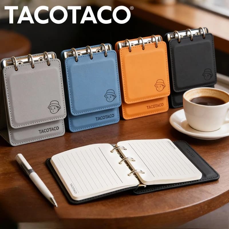 TACOTACO Mini Pocket Notebook Portable Journal Simple High Appearance Diary Planner for Student Writing Drawing Stationery Gift
