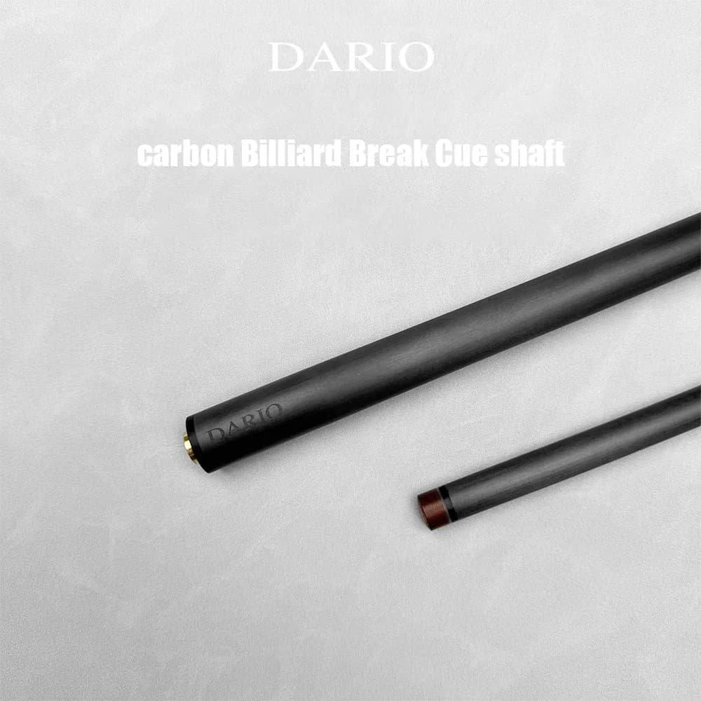 Stecca da biliardo DARIO in fibra di carbonio con punta da 13 mm, compatibile con la maggior parte delle giunzioni per giocatori professionisti