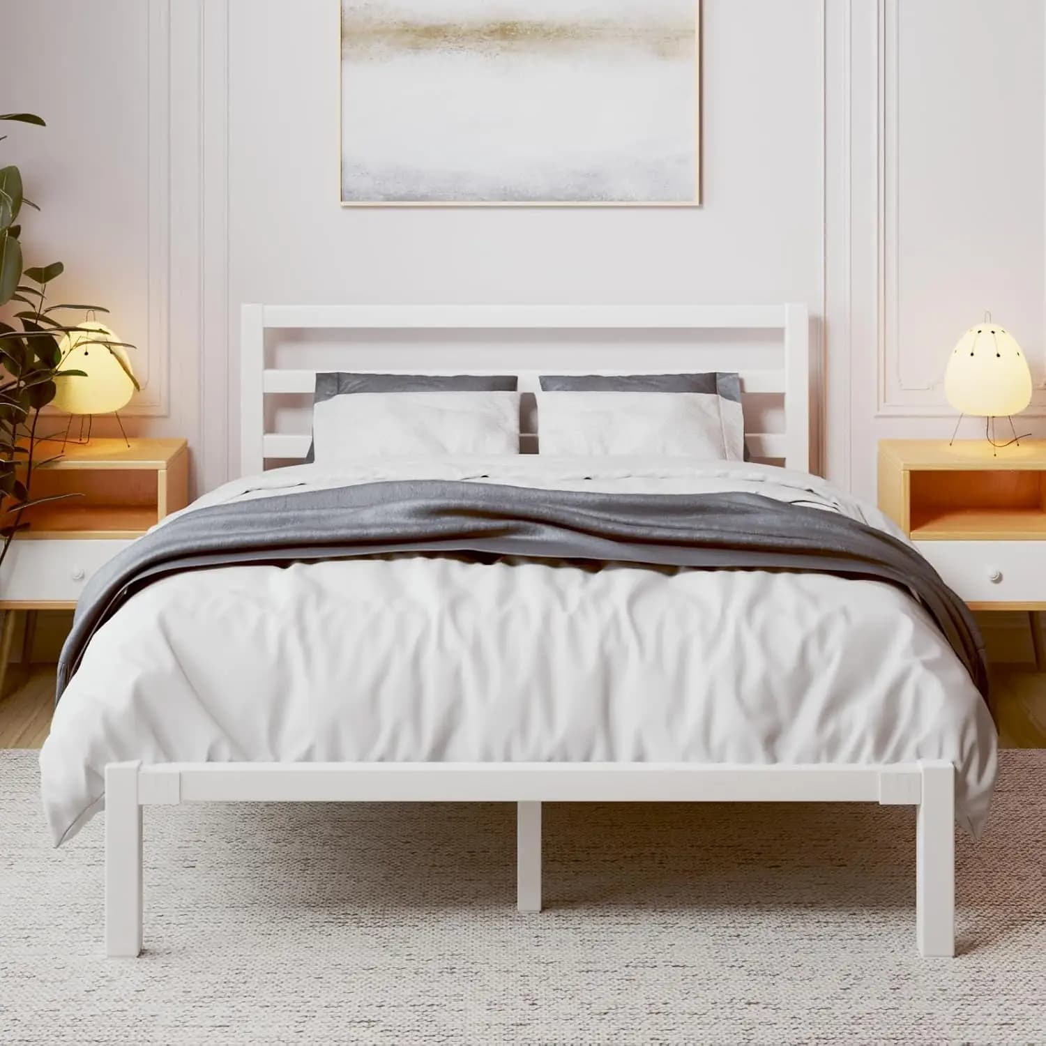 Struttura letto matrimoniale, telaio letto a piattaforma resistente con solida base in metallo, contenitore sotto il letto, materasso, personalizzabile
