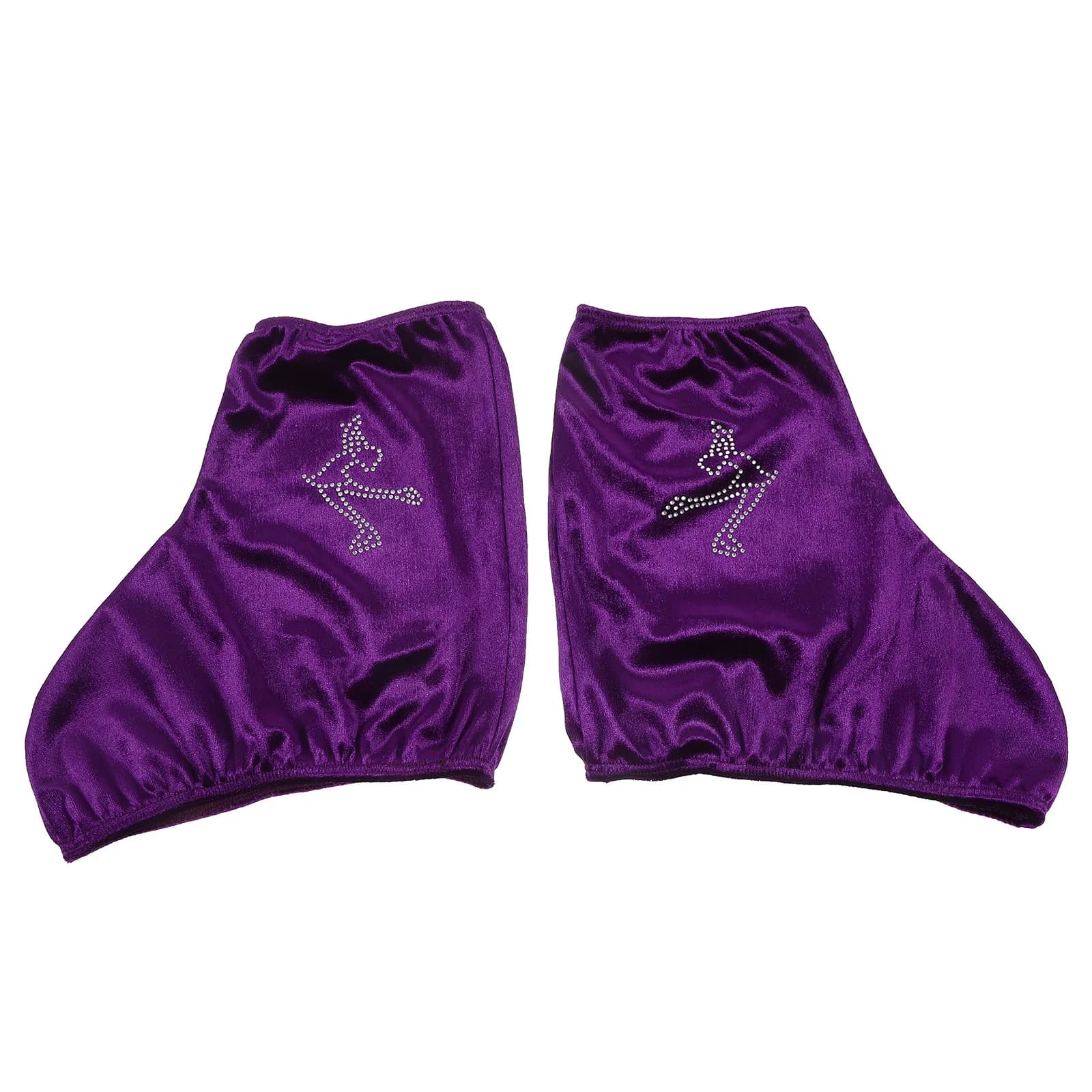 1 Paio di Copriscarpe Elastici per Pattini da Ghiaccio, Protezione per Pattini a Rotelle, Copriscarpe Resistenti all'Usura in Poliestere per Pattinaggio Artistico e Hockey