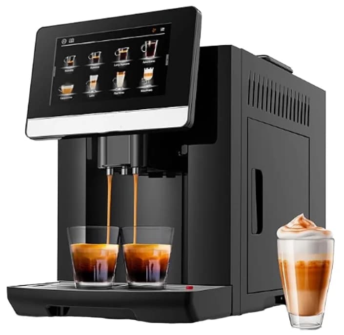 Macchine da caffè espresso automatiche portatili con alimentatore elettrico e a batteria per hotel